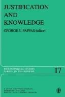 Tapa de Justification and knowledge