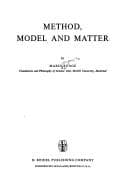 Tapa de Method, Model and Matter
