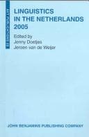 Tapa de Linguistics in the Netherlands 2005 (Avt Publications)