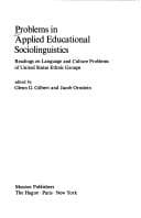 Tapa de Problems in applied educational sociolinguistics