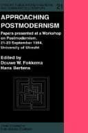 Tapa de Approaching Postmodernism