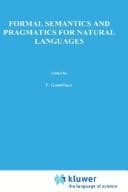 Tapa de Formal semantics and pragmatics for natural languages