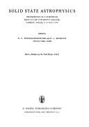 Tapa de Solid state astrophysics