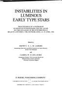 Tapa de Instabilities in luminous early type stars