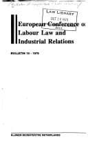 Tapa de Bulletin of Comparative Labour Relations