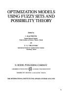 Tapa de Optimization models using fuzzy sets and possibility theory