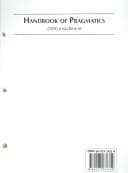 Tapa de Handbook of pragmatics