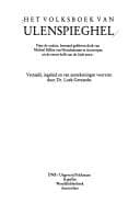 Tapa de Het Volksboek van Ulenspieghel