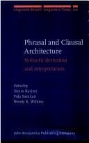 Tapa de Phrasal and clausal architecture
