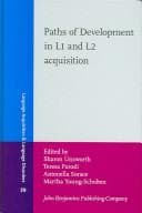 Tapa de Paths of development in L1 and L2 acquisition