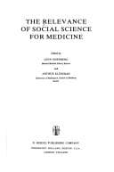 Tapa de The Relevance of social science for medicine
