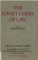 Tapa de The Soviet codes of law