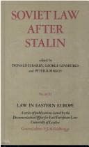 Tapa de Soviet Law 1 - Citizen and State (Law in Eastern Europe)