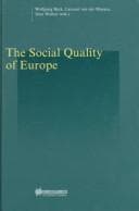Tapa de The social quality of Europe