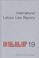 Tapa de International Labour Law Reports