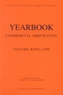 Tapa de Yearbook Commercial Arbitration Volume XXIVa -- 1999 (YEARBOOK COMMERCIAL ARBITRATION Volume 24A)