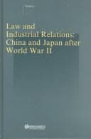 Tapa de Law and industrial relations