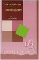 Tapa de Reclamations Of Shakespeare.(DQR Studies in Literature 15)