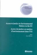 Tapa de Access to justice in environmental matters in the EU =