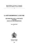 Tapa de La Métamorphose à l'oeuvre