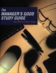 Tapa de The manager's good study guide