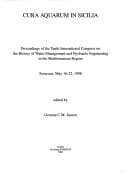 Tapa de Cura Aquarum in Sicilia Proceedings of the Tenth International Congress on the History of Water Management and Hydraulic Engineering in the Mediterran