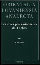 Tapa de Les voies processionnelles de Thèbes