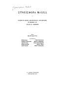 Tapa de Syneisphora McGill