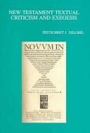 Tapa de New Testament textual criticism and exegesis