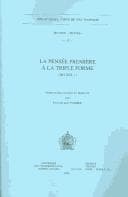 Tapa de La Pensee Premiere a La Triple Forme Nh 13, 1 (Bibliotheque Copte De Nag Hammadi. Section Textes)