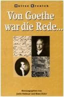 Tapa de Von Goethe war die Rede---