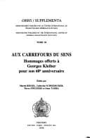 Tapa de Aux carrefours du sens