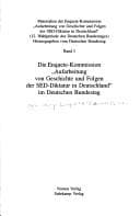 Tapa de Materialien der Enquete-Kommission "Aufarbeitung von Geschichte und Folgen der SED-Diktatur in Deutschland"