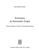 Tapa de Reformation als ökumenisches Ereignis