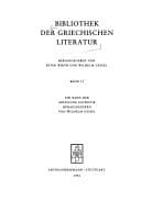 Tapa de Briefe (Bibliothek der griechischen Literatur)