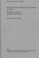 Tapa de The New York Arbitration Convention of 1958