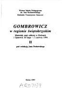 Tapa de Gombrowicz W Regionie Swietokrzyskim