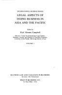 Tapa de Legal aspects of doing business in Asia and the Pacific
