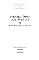 Tapa de Svenska öden och äventyr