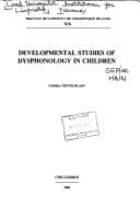 Tapa de Developmental studies of dysphonology in children