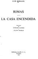 Tapa de Rimas / La casa encendida