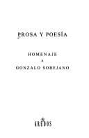 Tapa de Prosa y poesía