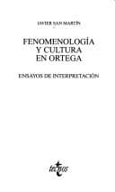 Tapa de Fenomenología y cultura en Ortega