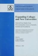Tapa de Expanding colleges and new universities