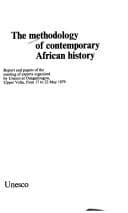 Tapa de The Methodology of contemporary African history