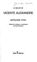 Tapa de Lo Mejor De Vicente Aleixandre
