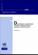 Tapa de Disparidades, Competitividad Territorial y Desarrollo Local y Regional en América Latina