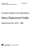 Tapa de Below replacement fertility