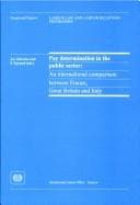 Tapa de Pay determination in the public sector