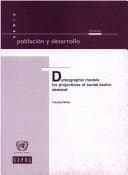 Tapa de Demographic Models for Projections of Social Sector Demand (Poblacion Y Desarrollo)